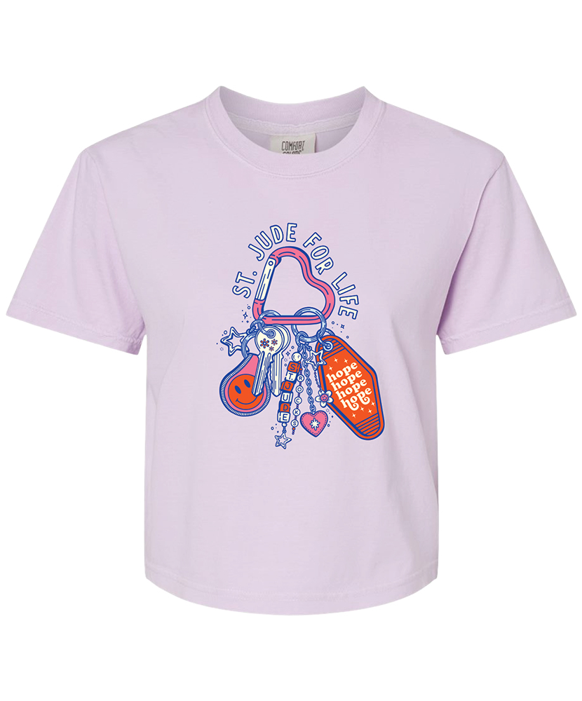 Primary image St. Jude for Life Keychain T‑Shirt - Orchid